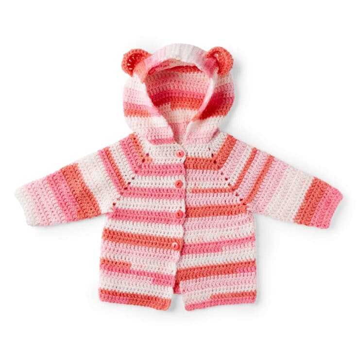 Image for Red Heart Baby Bear Crochet Hoodie