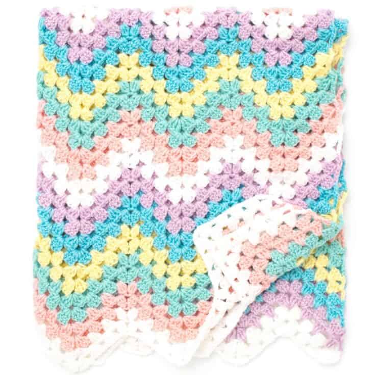 Image for Free Bernat Rainbow Crochet Blanket Pattern | Yarnspirations