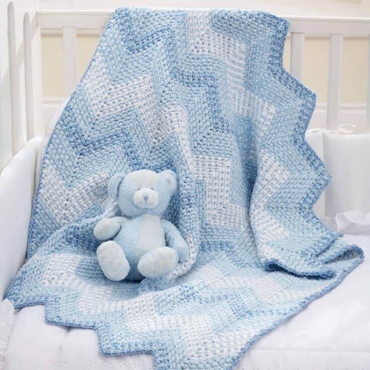 Image for Free Caron Textured Stripes Crochet Cardigan Pattern | Yarnspirations