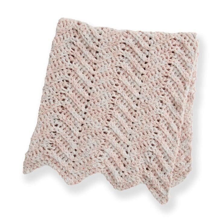 Image for Free Bernat Baby Ripple Crochet Blanket Pattern