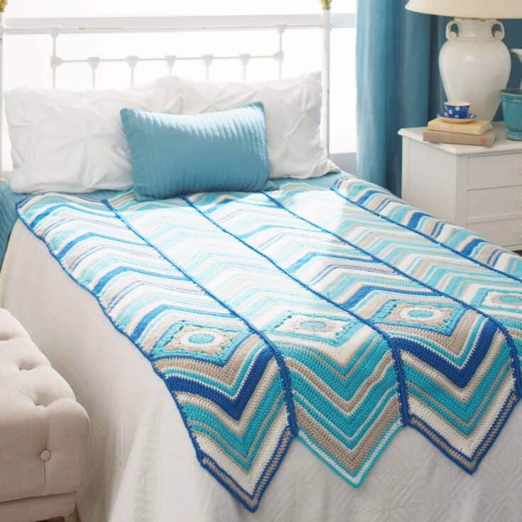 Image for Free Intermediate Caron Granny With Radiant Stripes Crochet Pattern | Yarnspirations