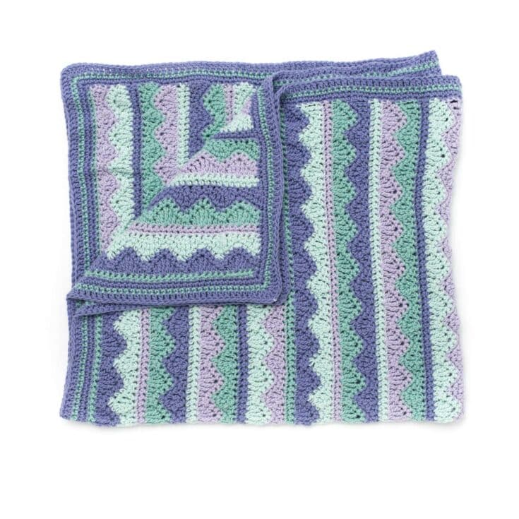 Image for Free Easy Caron Summer Mist Throw Crochet Pattern | Yarnspirations