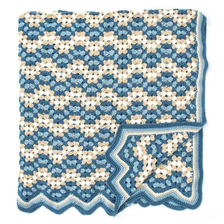 Image for Free Easy Caron Granny Goes Ripple Crochet Pattern