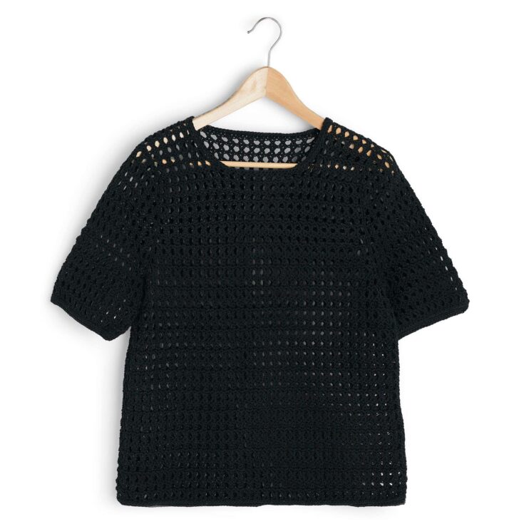 Image for Free Patons Mesh Stitch Crochet Top Pattern