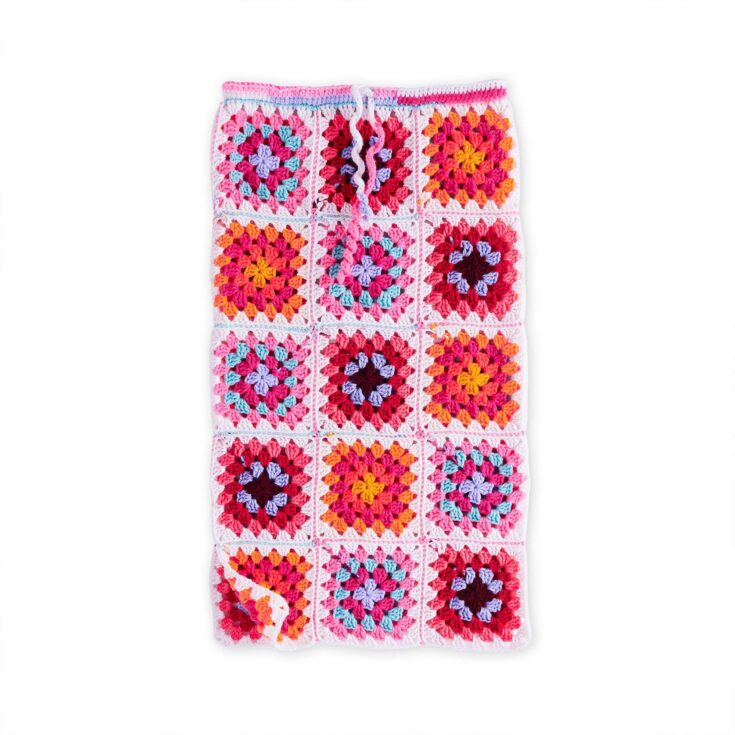 Image for Free Red Heart Crochet Granny Side Slit Skirt Pattern