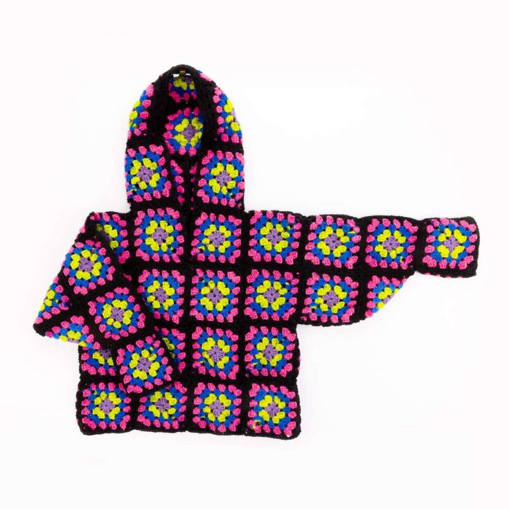Image for Free Red Heart Granny Crochet Hoodie Pattern