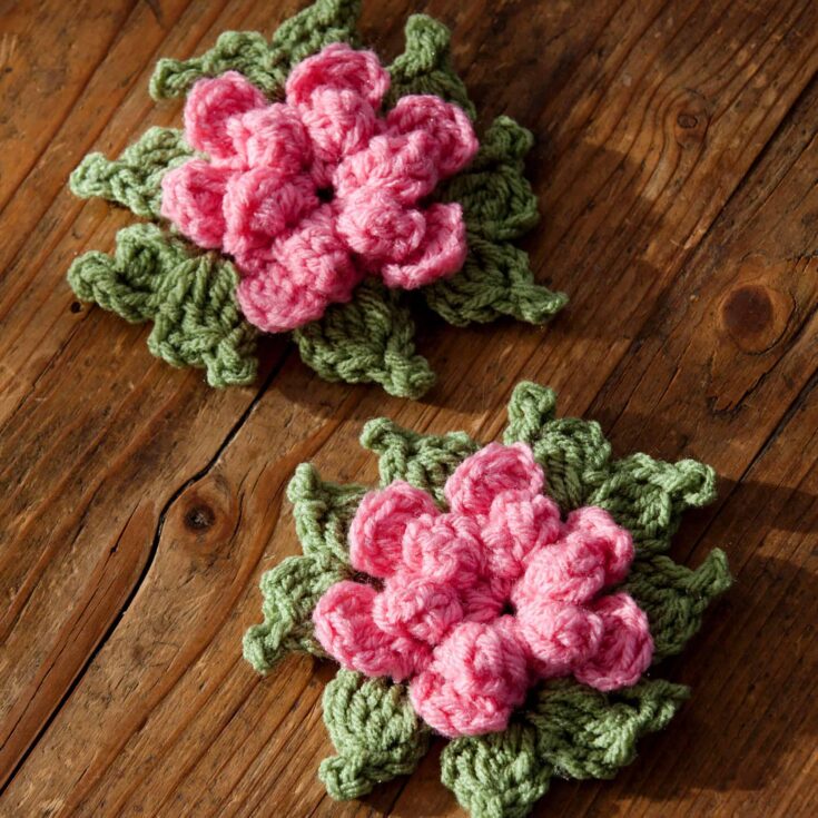 Image for Free Easy Red Heart Forever Flowers Crochet Pattern