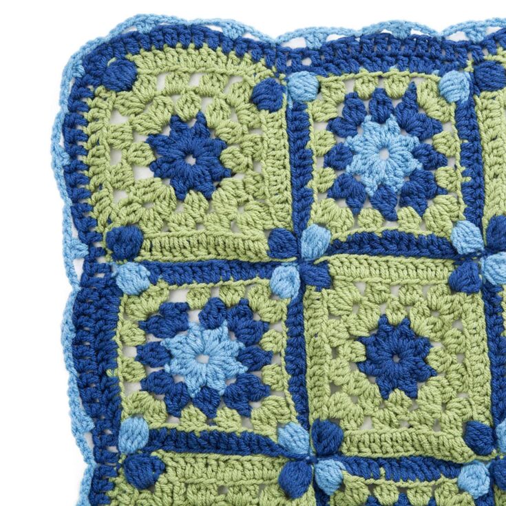 Image for Free Easy Red Heart Flower Path Throw Crochet Pattern | Yarnspirations