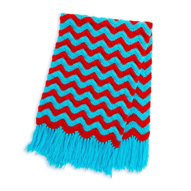 Image for Free Red Heart Deck the Halls Crochet Christmas Blanket Pattern
