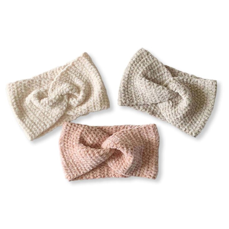 Image for Free Bernat Velvet Twist Crochet Headband Pattern | Yarnspirations