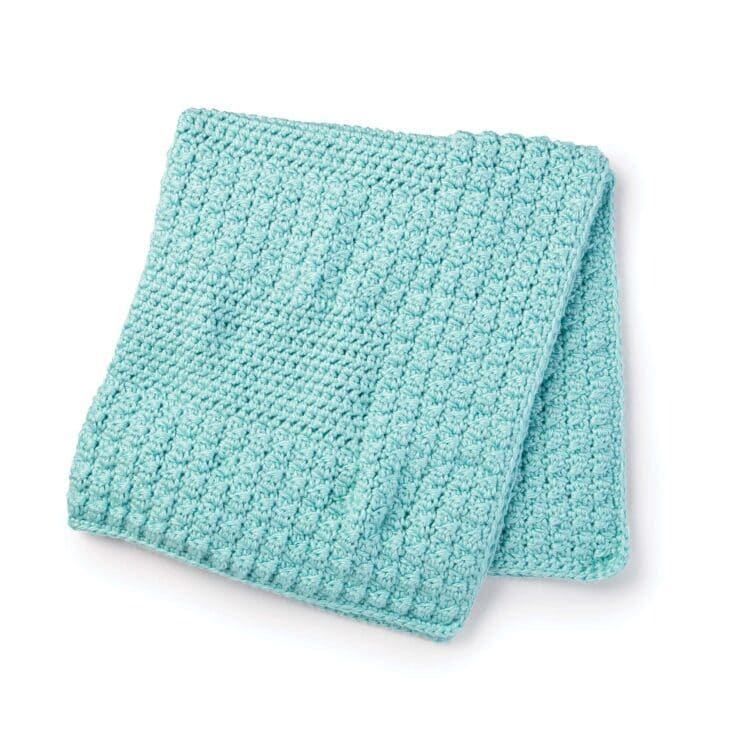 Image for Free Bernat Textured Crochet Baby Blanket Pattern