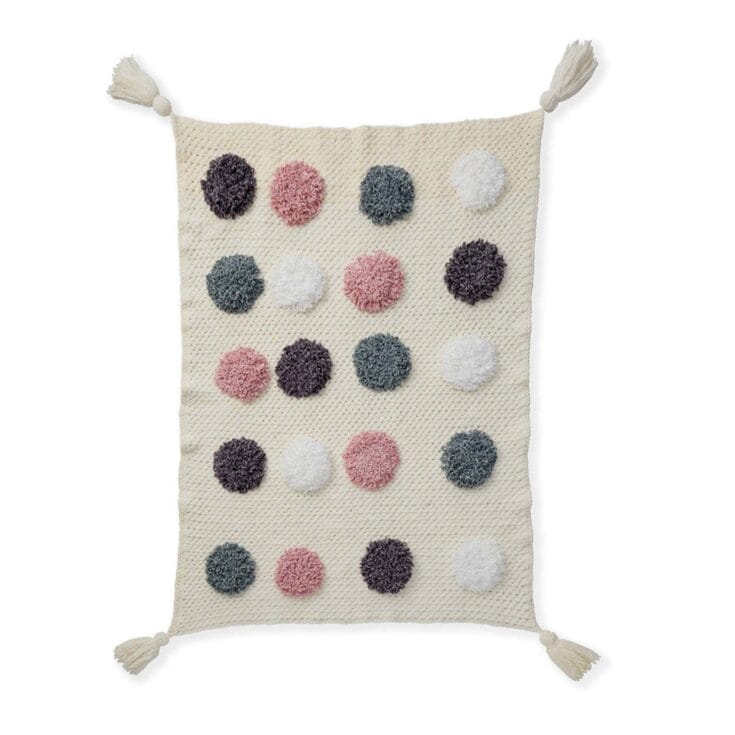 Image for Free Bernat Loopy Dots Crochet Blanket Pattern | Yarnspirations
