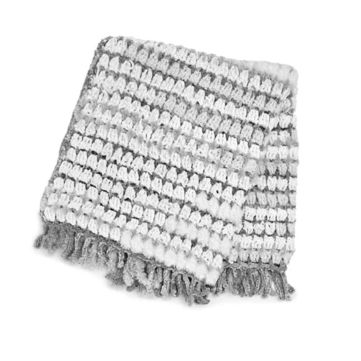 Image for Free Bernat Stacking Textures Crochet Blanket Pattern