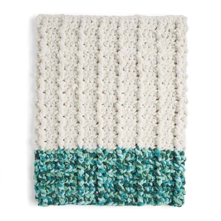 Image for Free Bernat Dipped End Crochet Blanket Pattern