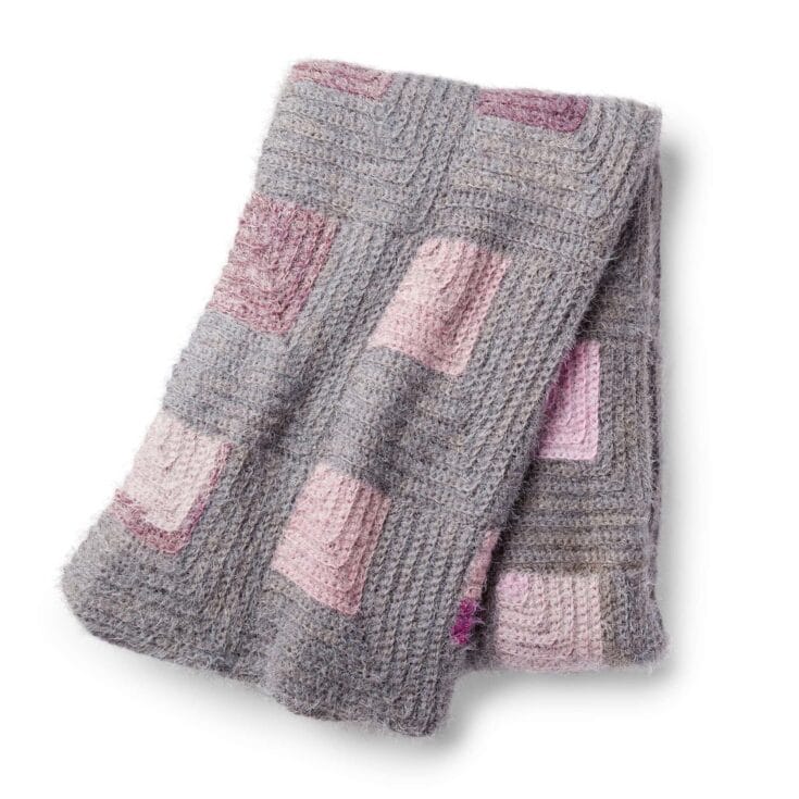 Image for Free Caron Square Up Crochet Blanket Pattern | Yarnspirations