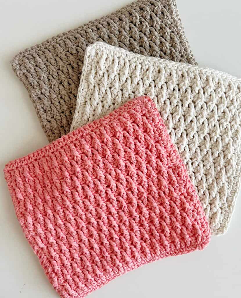 Crochet Alpine Stitch Hot Pad