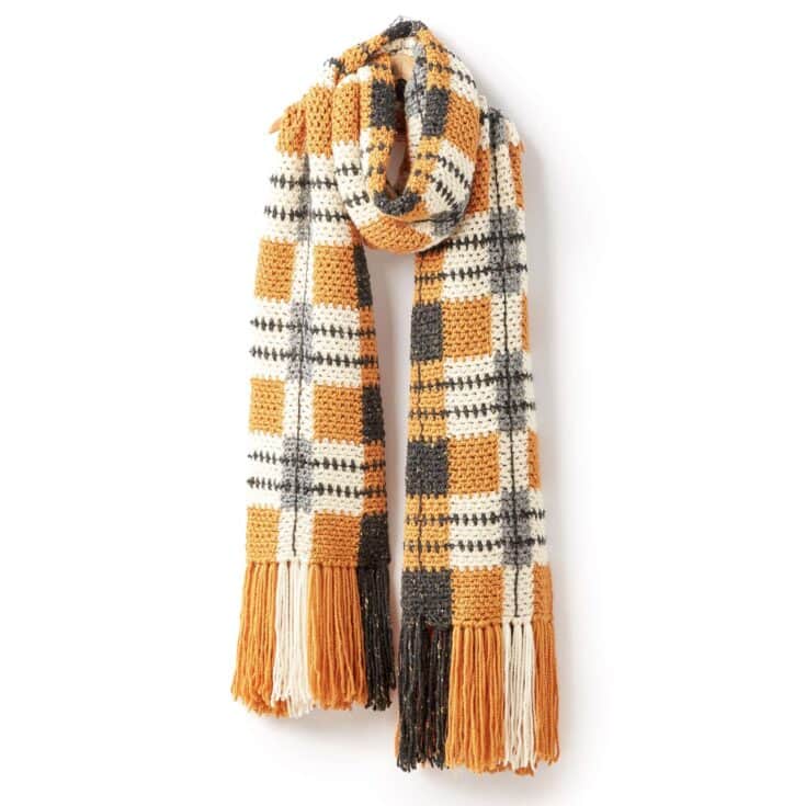 Image for Patons Big Tartan Crochet Super Scarf