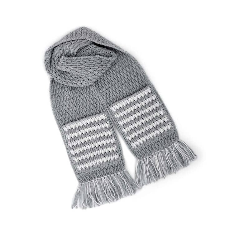 Image for Red Heart Alpine Pocket Crochet Scarf 