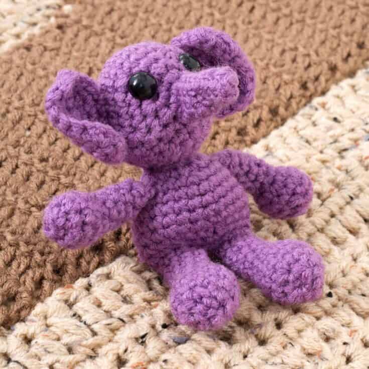 Image for Free Easy Red Heart Elenora Elephant Crochet Pattern | Yarnspirations