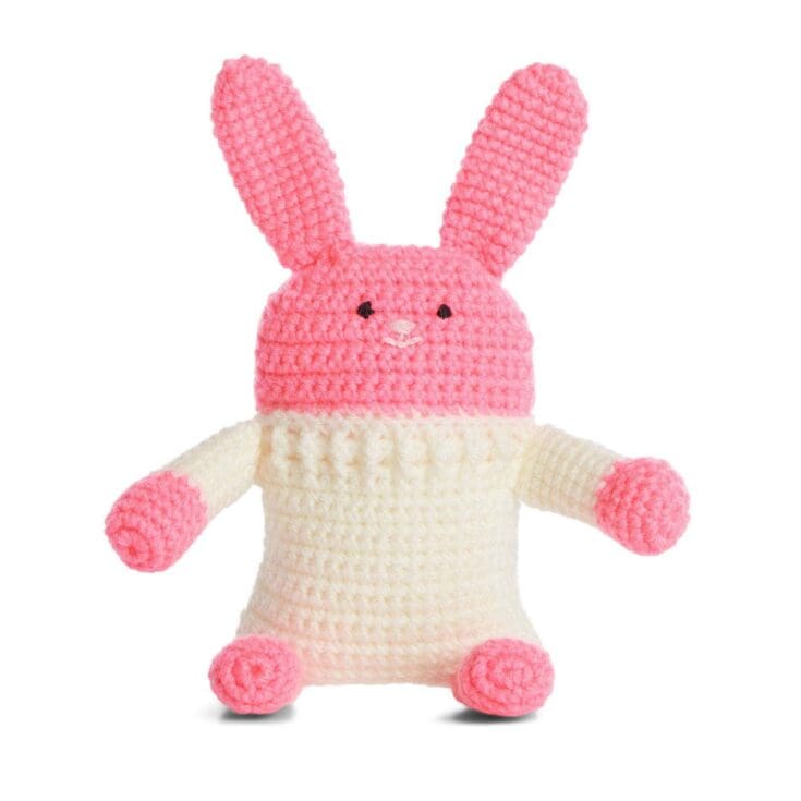 Image for Free Easy Red Heart Crochet Funny Bunny Crochet Pattern | Yarnspirations