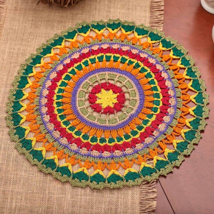 Image for Free Aunt Lydia's Mandala Doily Crochet Pattern