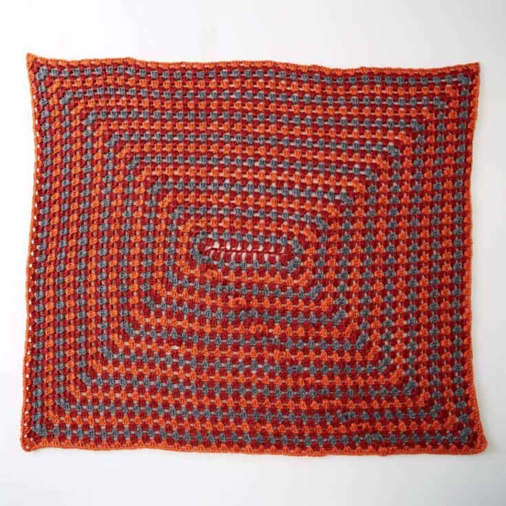 Image for Free Easy Bernat Rectangle Granny Afghan Crochet Pattern