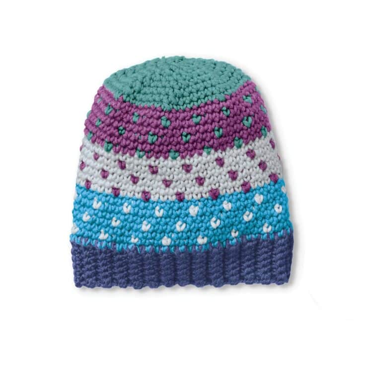 Image for Free Caron X Pantone Fair Isle Hat Crochet Pattern