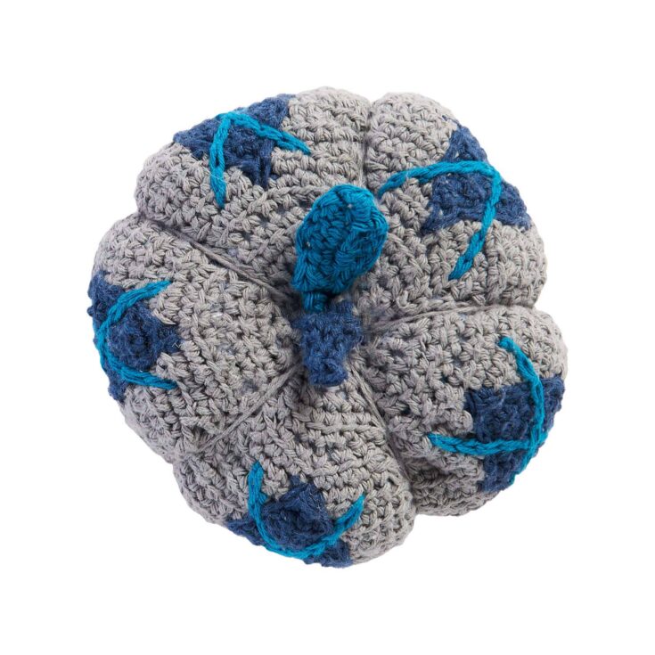 Image for Free Easy Lily Argyle Pumpkin Crochet Pattern