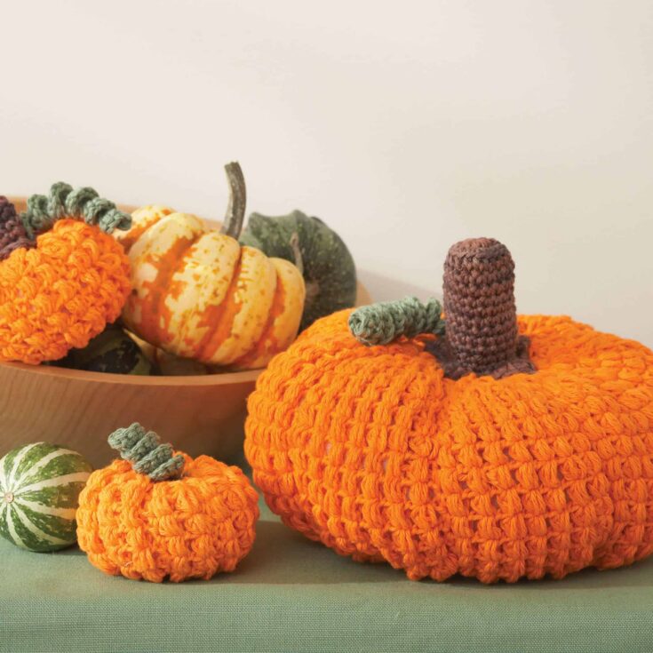 Image for Free Easy Lily Sugar'n Cream Pumpkins Crochet Pattern