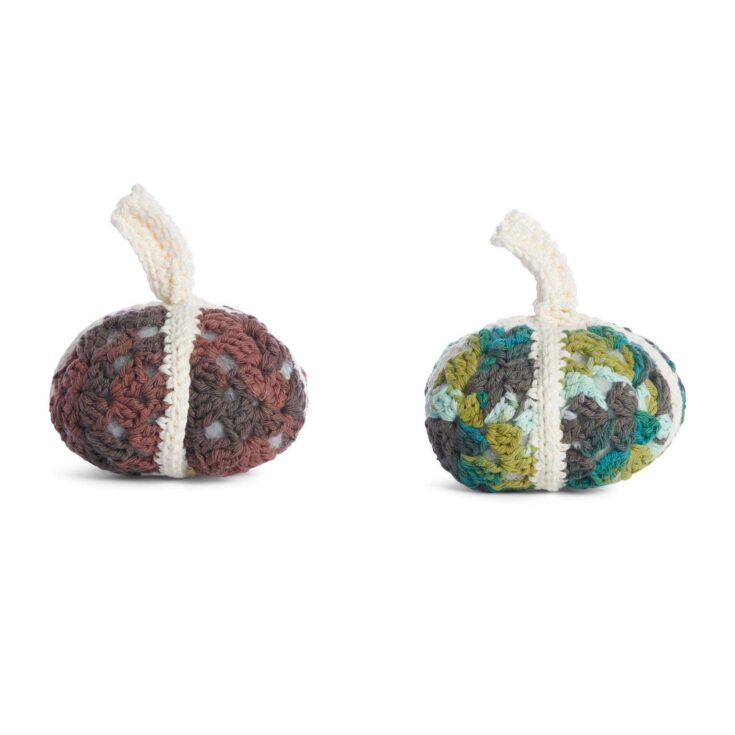 Image for Free Easy Lily Granny Motif Pumpkin Crochet Pattern