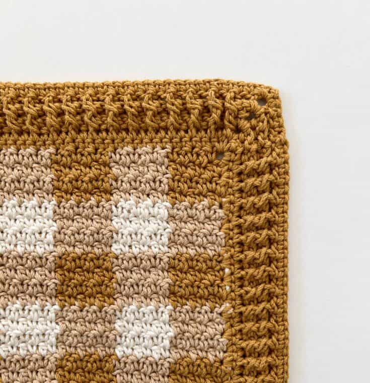 Image for Griddle Stitch Gingham Washcloth