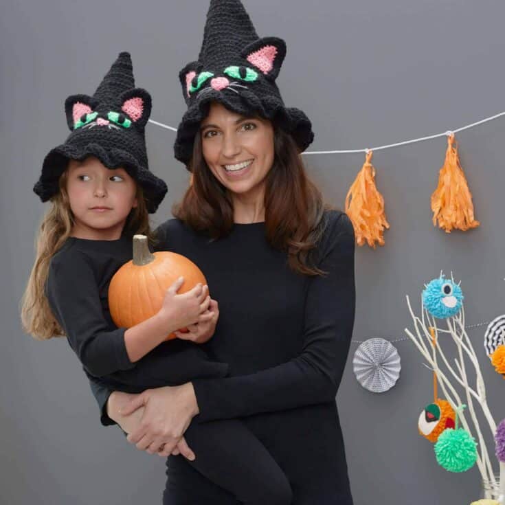 Image for Red Heart Witchy Cat Hat Crochet Pattern