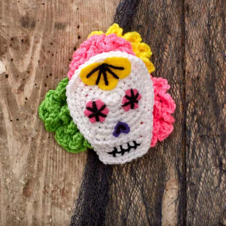 Image for Red Heart Sugar Skull Toddler's Headpiece Crochet Pattern