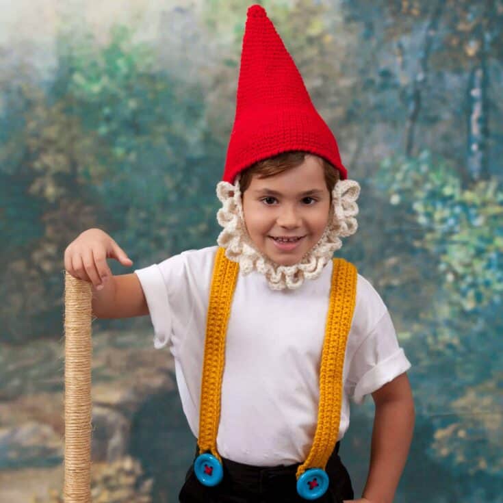 Image for Red Heart Kidding Around Gnome Costume Crochet Pattern