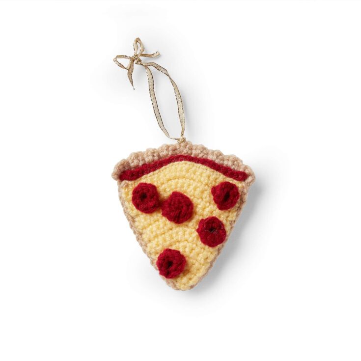 Image for Red Heart Slice of Pizza Ornament