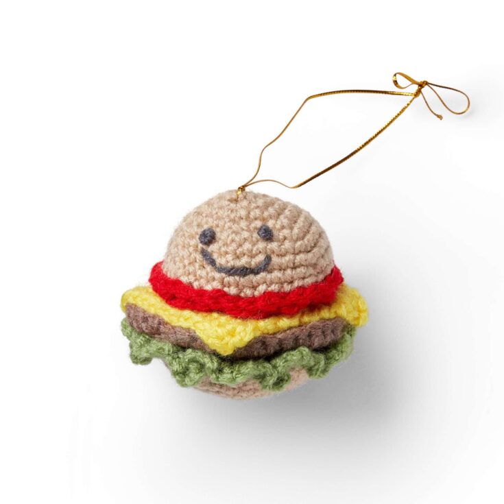 Image for Red Heart Happy Hamburger Ornament