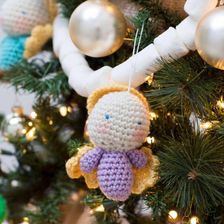 Image for Red Heart Amigurumi Angel Ornament