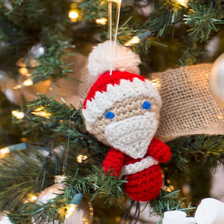 Image for Red Heart Amigurumi Santa Ornaments