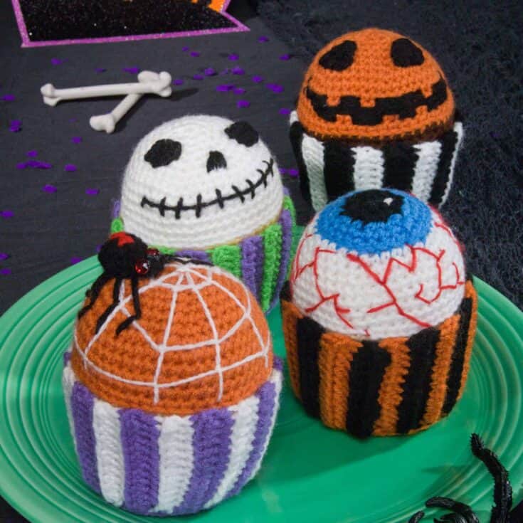 Image for Red Heart Scary Muffins Crochet Pattern