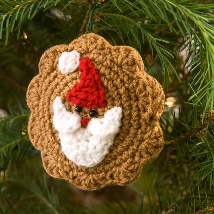 Image for Red Heart Santa Cookie Ornament