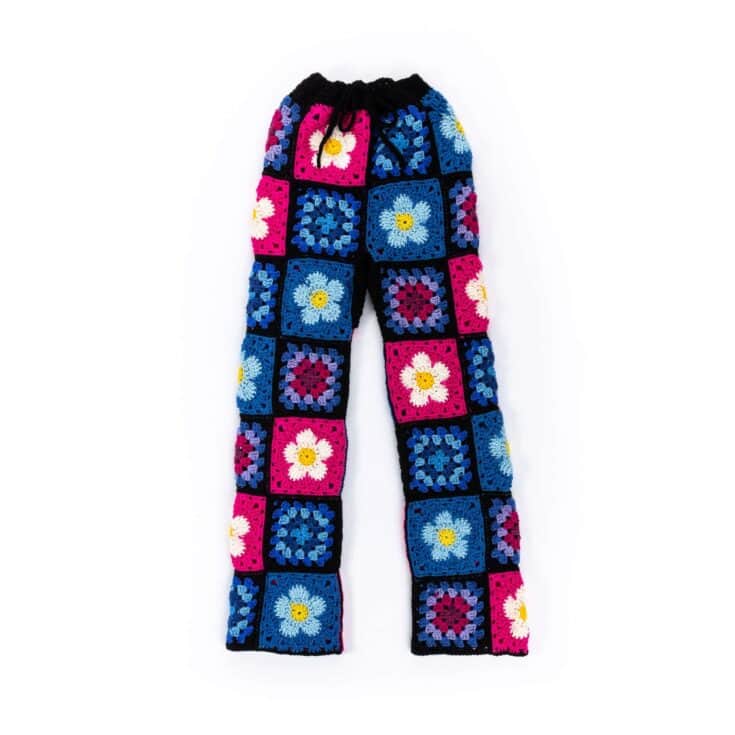 Image for Free Easy Red Heart Crochet Flower Power Pants Pattern