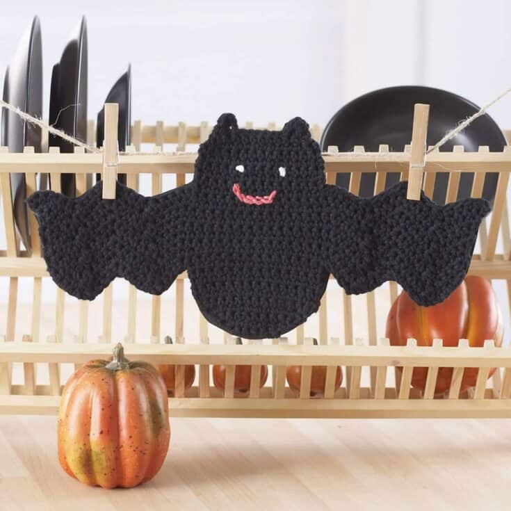 Image for Lily Sugar 'n Cream Bat Dishcloth Crochet Pattern