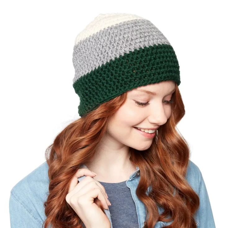 Image for Bernat Bold Stripe Crochet Hat