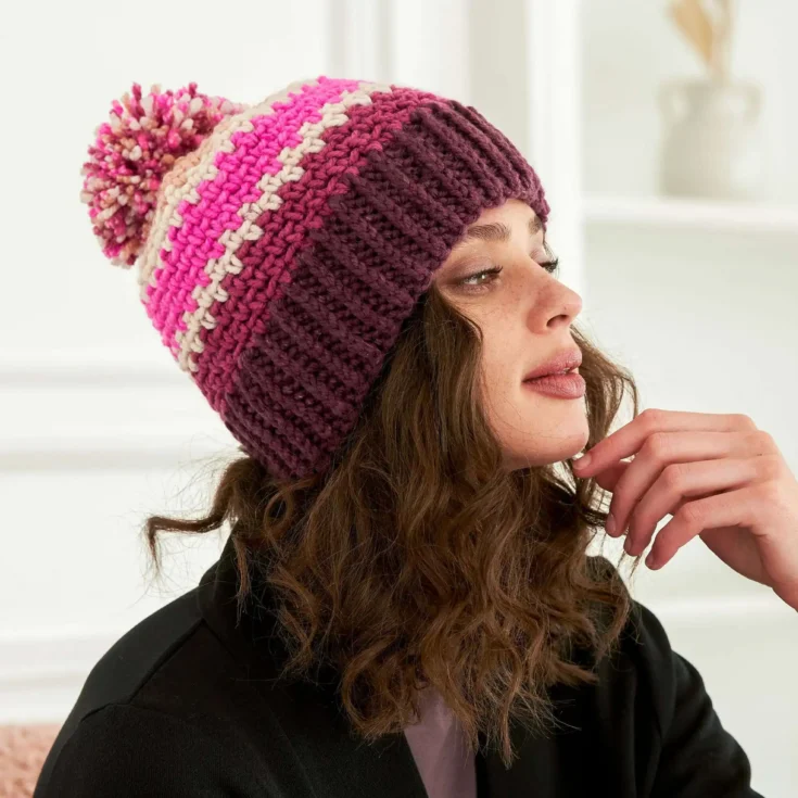 Image for Caron Dippity Doo Crochet Hat
