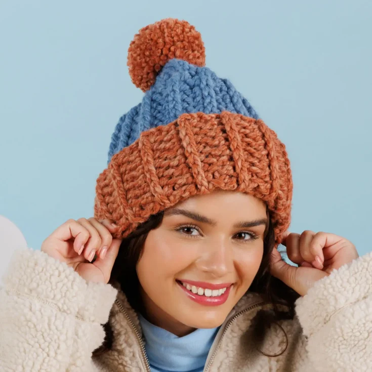Image for Caron Crochet Cozy Contrast Hat