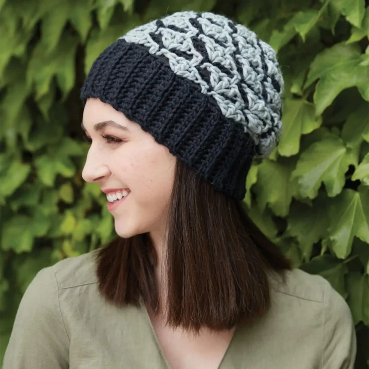 Image for Patons Crochet Shadow Shells Hat