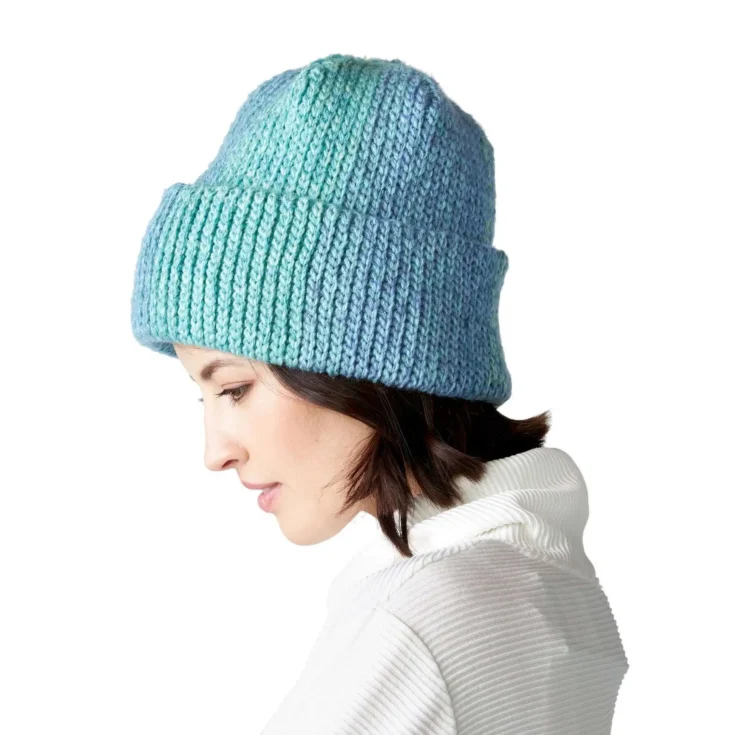 Image for Red Heart Blue Waters Crochet Beanie