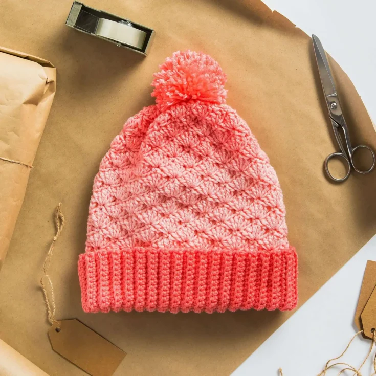 Image for Red Heart Crochet Shell Stitch Basic Hat
