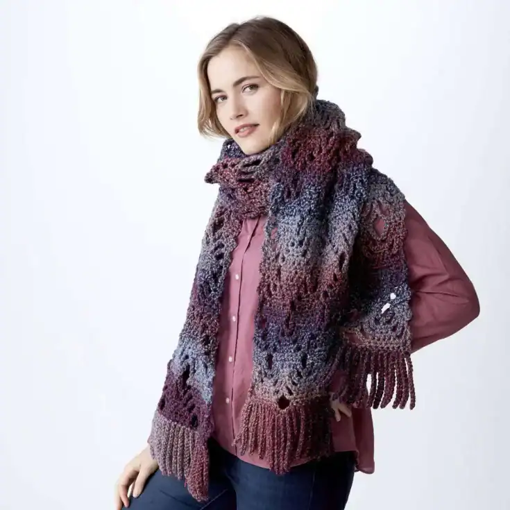 Image for Bernat Generous Crochet Scarf 