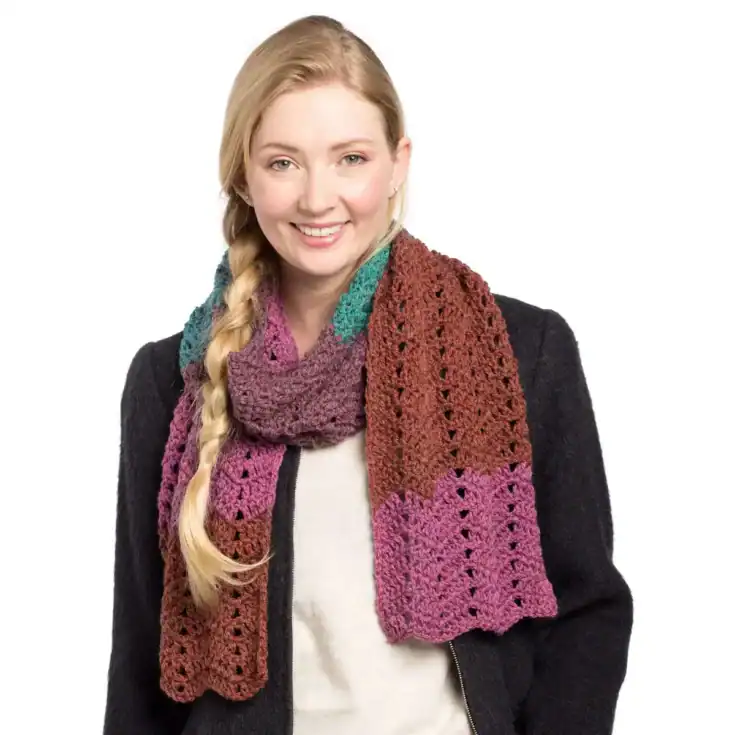 Image for Caron Crochet Waves Scarf